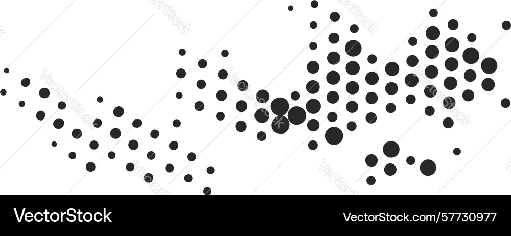 Abstract hexagonal halftone pattern design design vector image