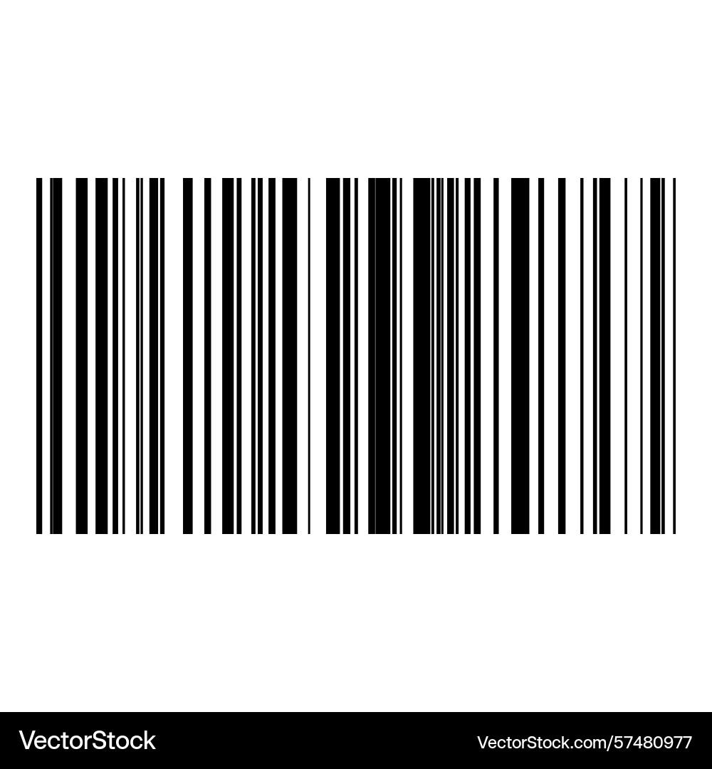 Barcode isolated on color background code stripes vector image
