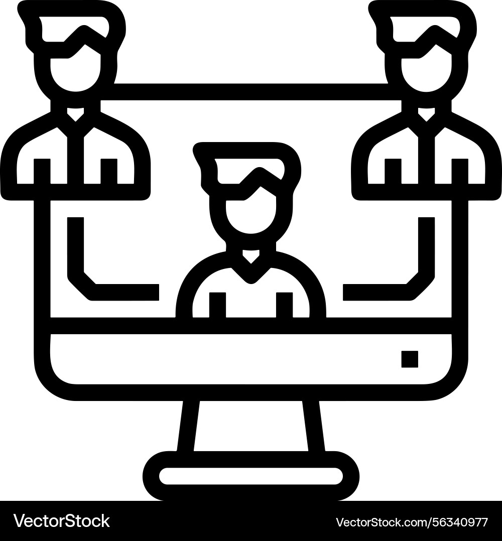 Computer icon symbol image Vector Image