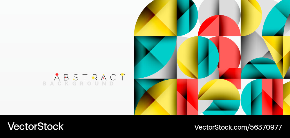 Geometric shapes overlap creating vibrant Geometric shapes overlap creating vibrant Vector Image