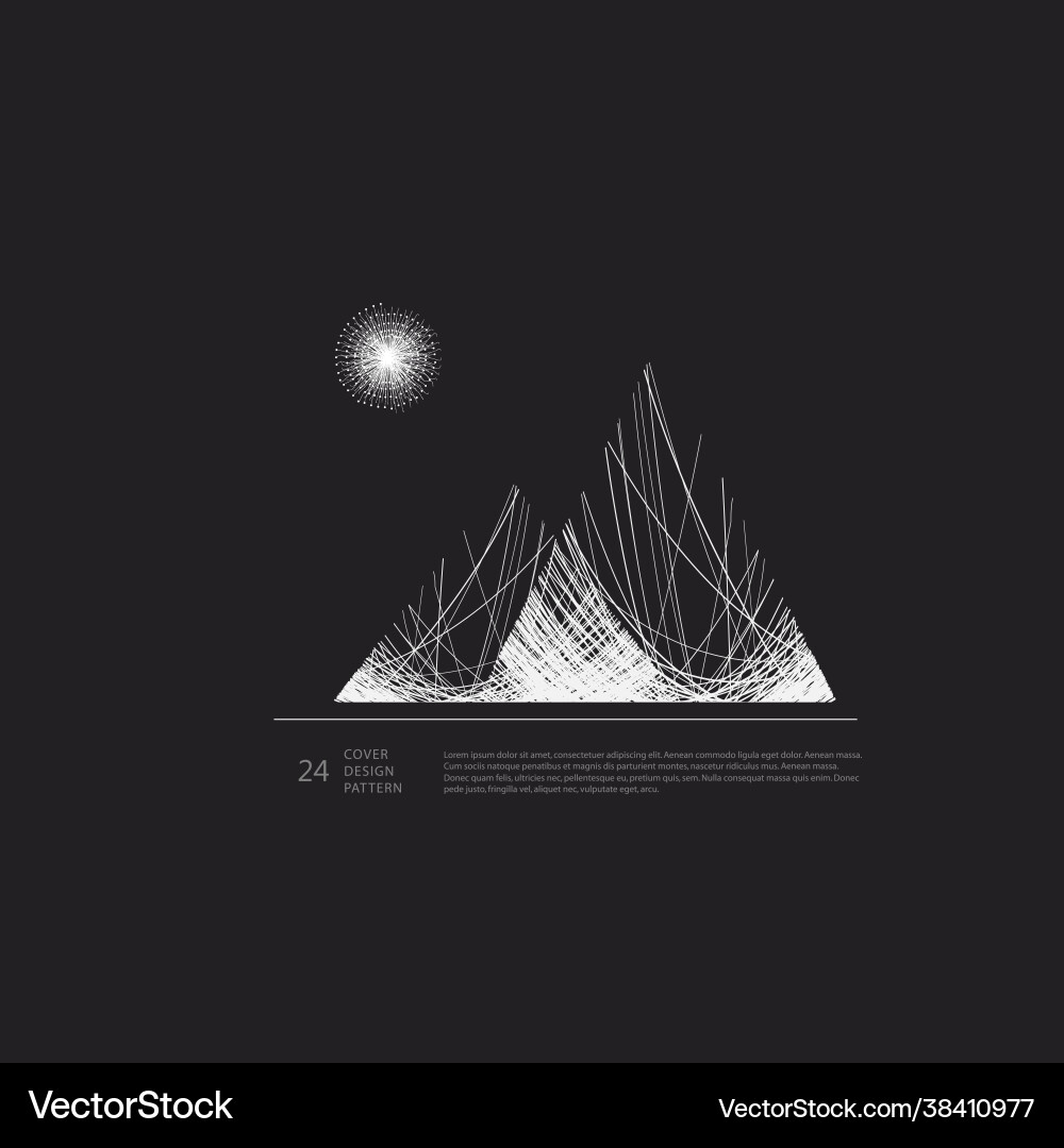 Geometric triangle shape abstract symbol Geometric triangle shape abstract symbol vector image