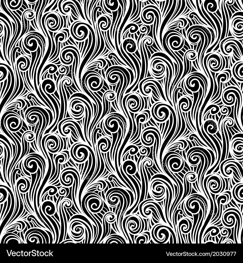 Overlapping Wave Pattern Vector Image