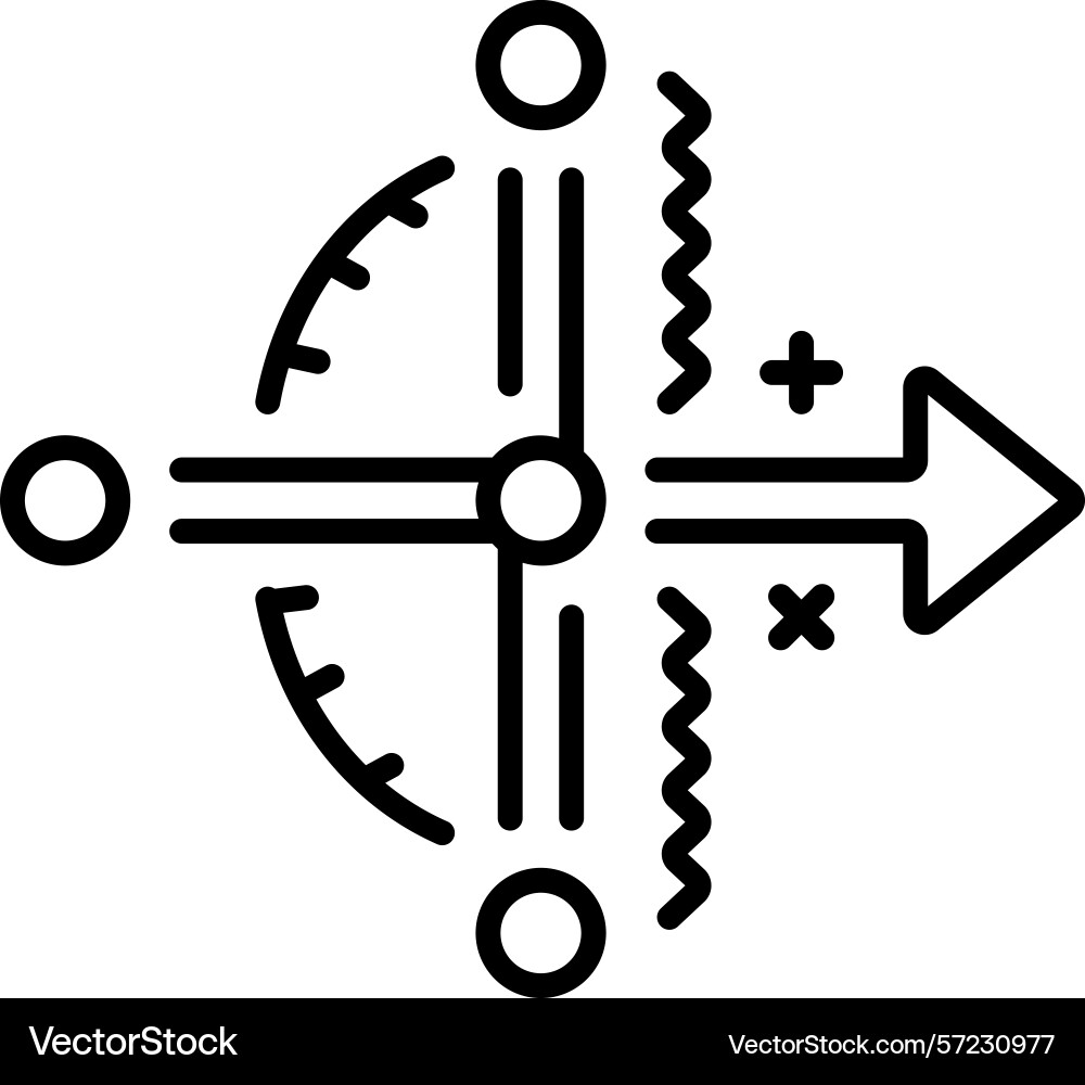 Particle interaction Vector Image