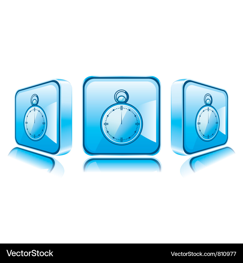 Smart phone isolated timer vector image