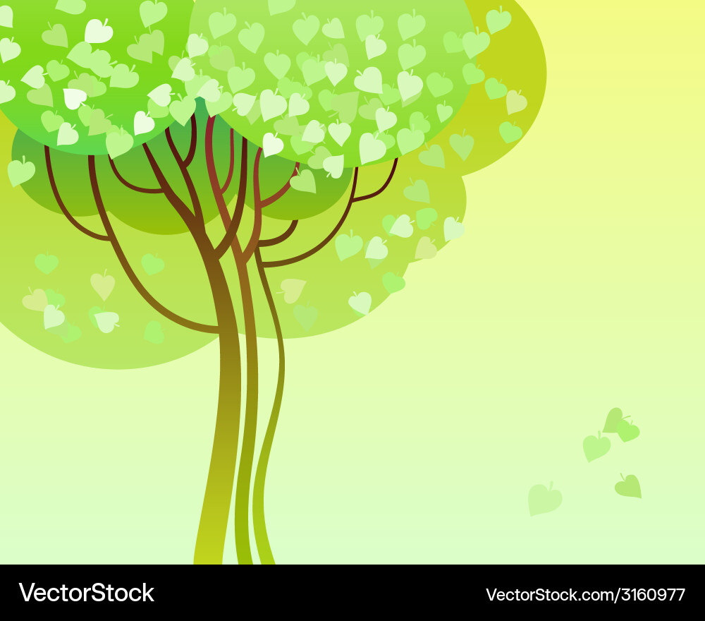 Trees in bloom vector image