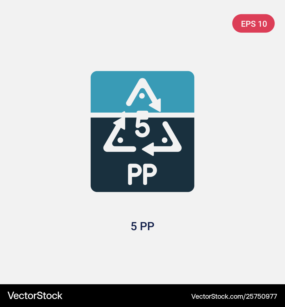 Two color 5 pp icon from user interface concept Two color 5 pp icon from user interface concept vector image