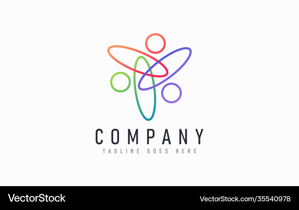 Abstract modern logo design based from circular vector image