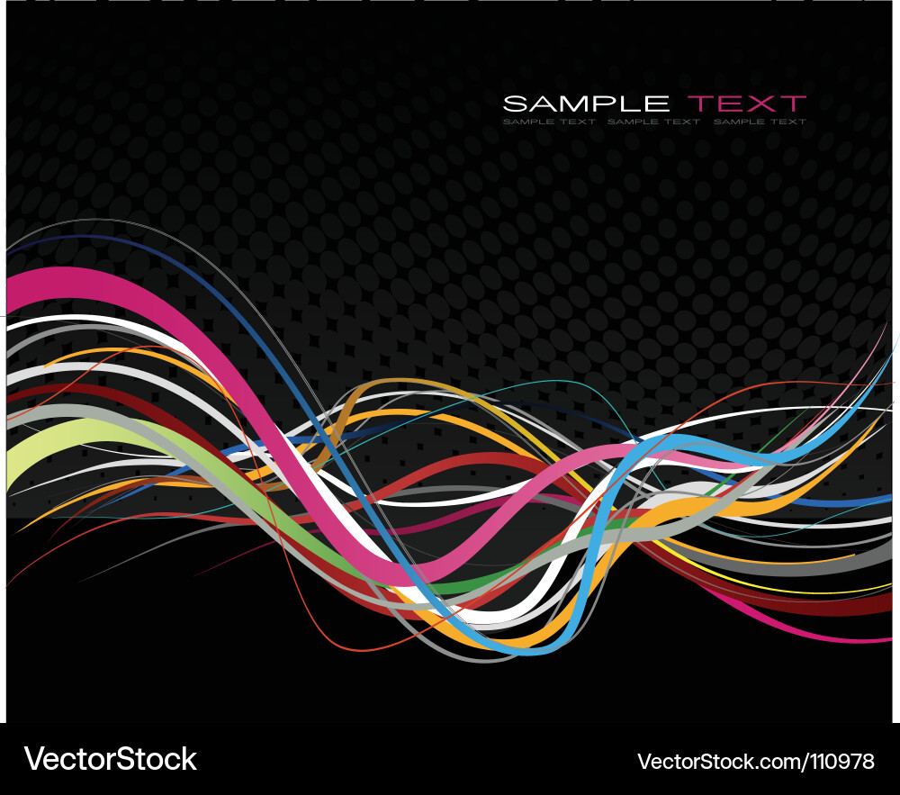 Dynamic Flow Lines vector image