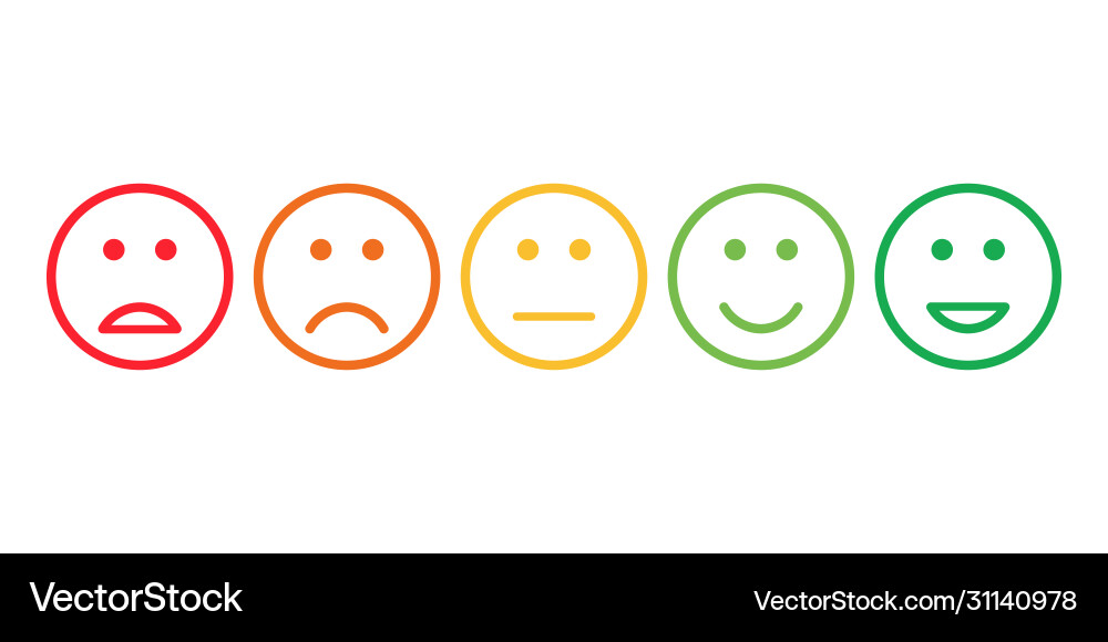 Feedback Review Scale Service Survey Vector Image