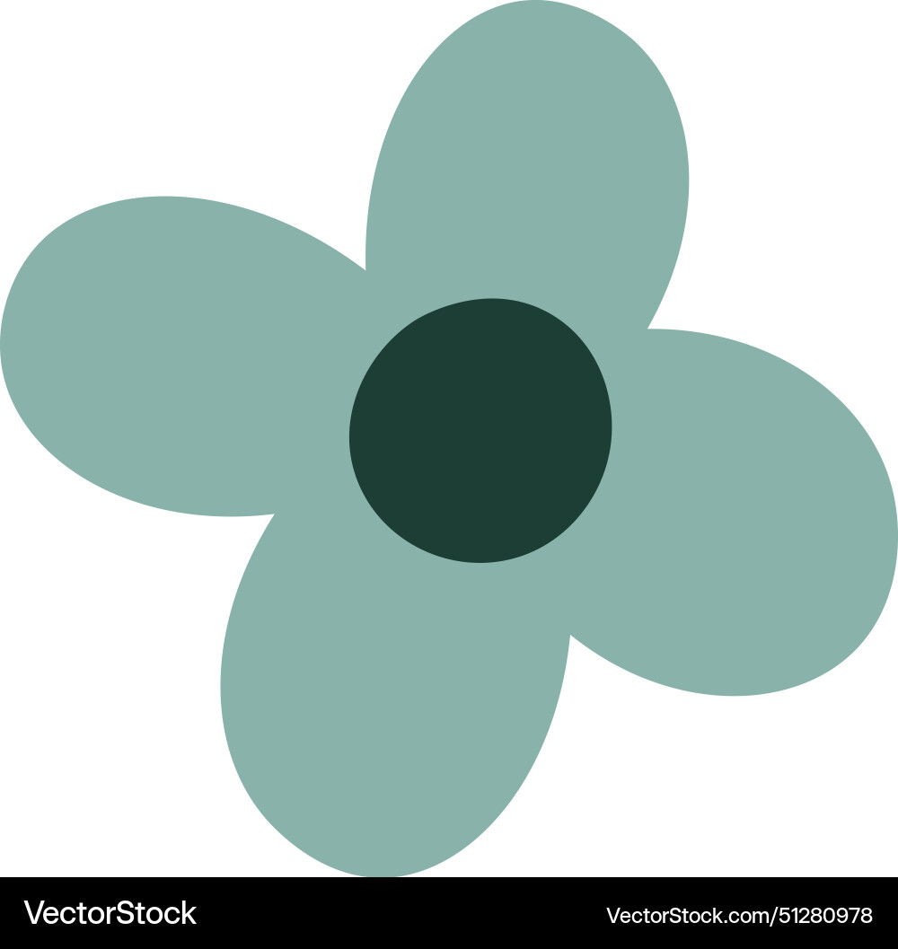 Flower hand drawn Royalty Free Vector Image - VectorStock