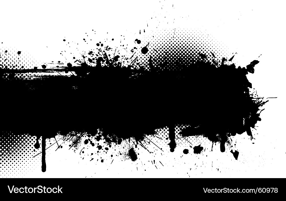 Ink Grunge Splash vector image