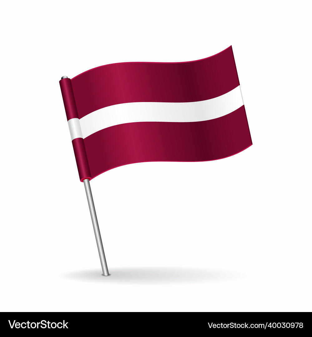 Lettische Flaggenplanze Layout Lettische Flaggenplanze Layout vektorbild