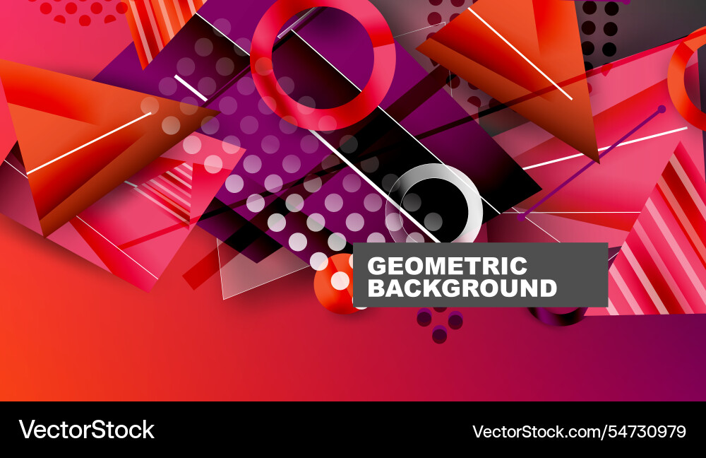 Abstract background geometric design with colorful Abstract background geometric design with colorful Vector Image