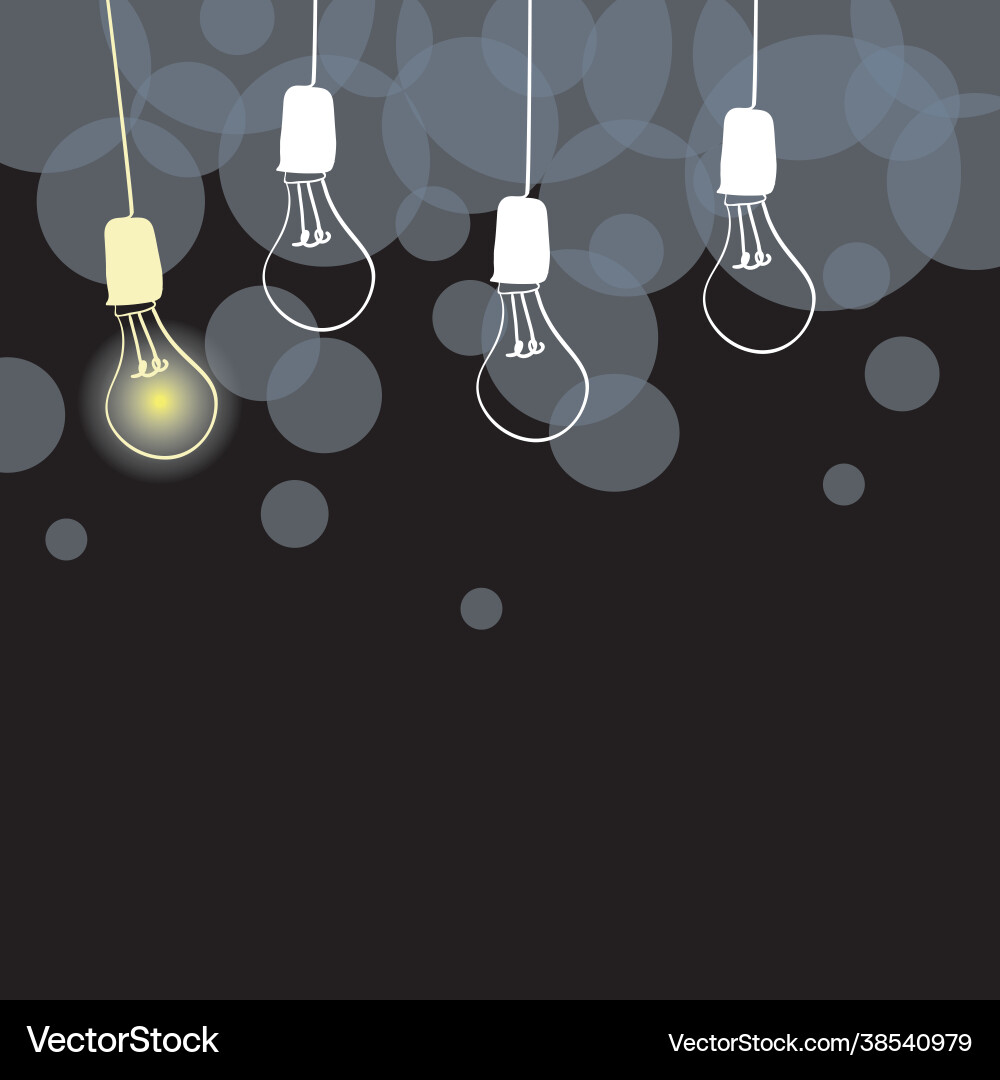 Abstract displaying different ideas lights Abstract displaying different ideas lights vector image