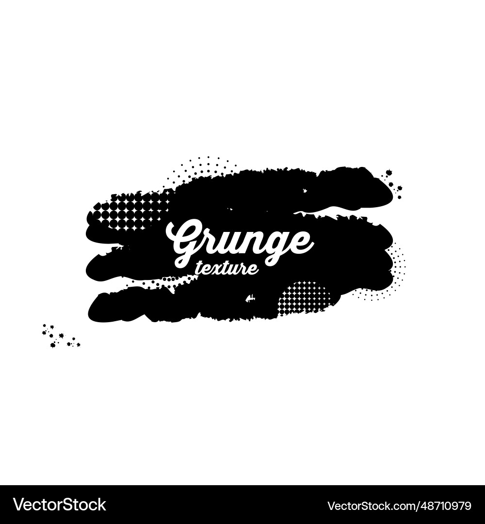Abstract grunge halftone splatter texture element vector image