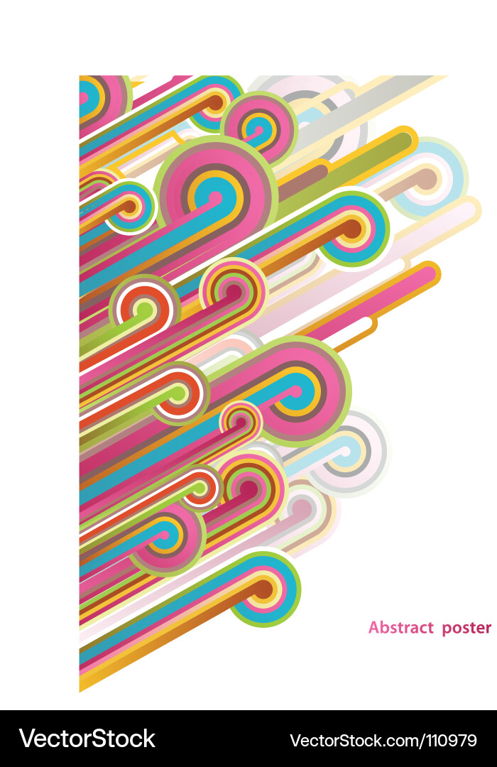 Dynamic Line Flow Vector Image