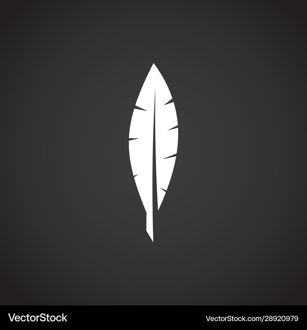 Feather icon on background for graphic and web Feather icon on background for graphic and web vector image