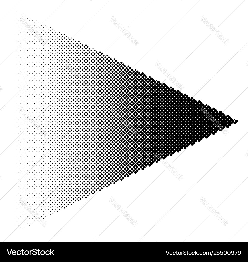 Halftone Arrow with Gradient vector image