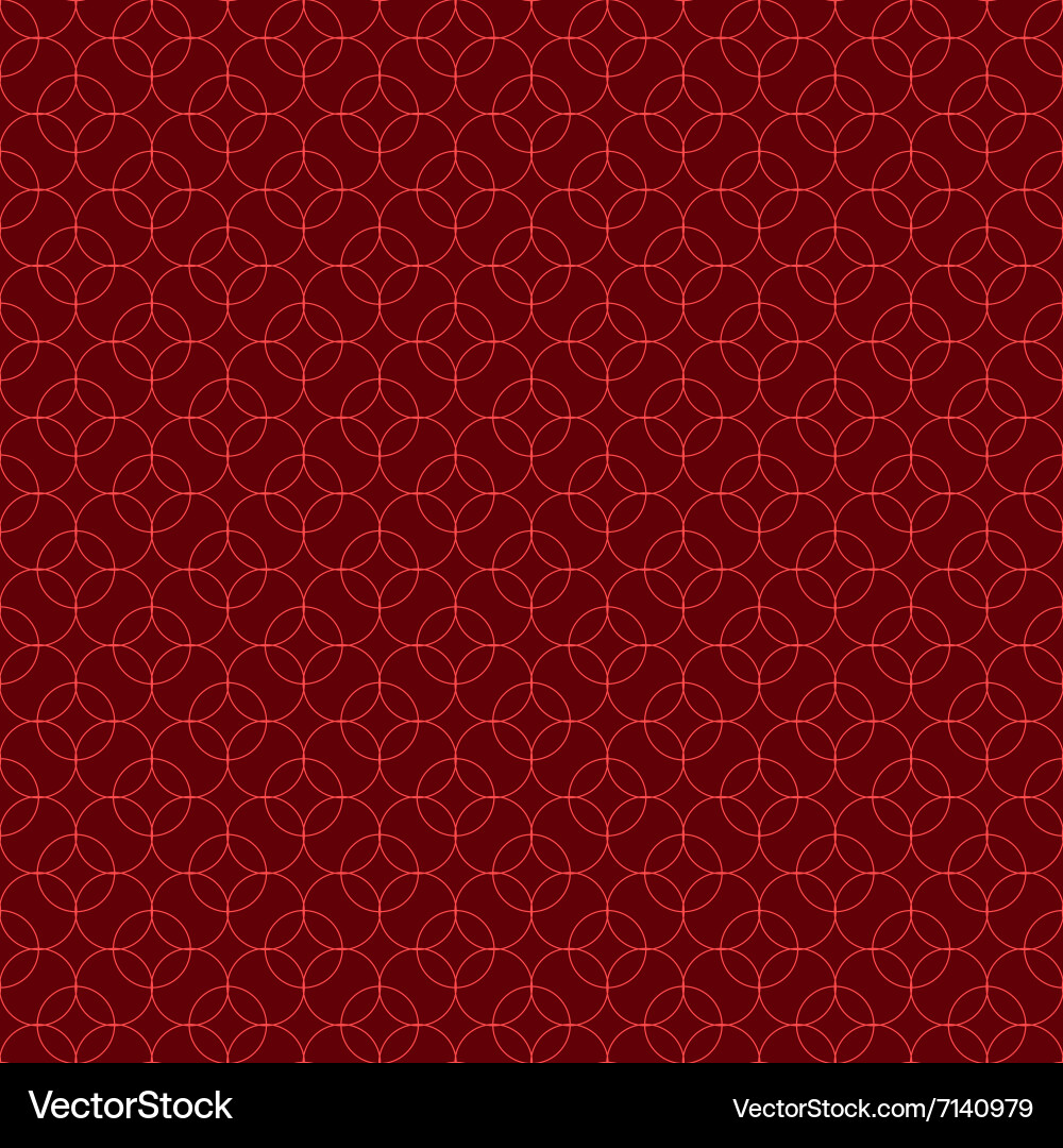 Red Circle Line Pattern vector image