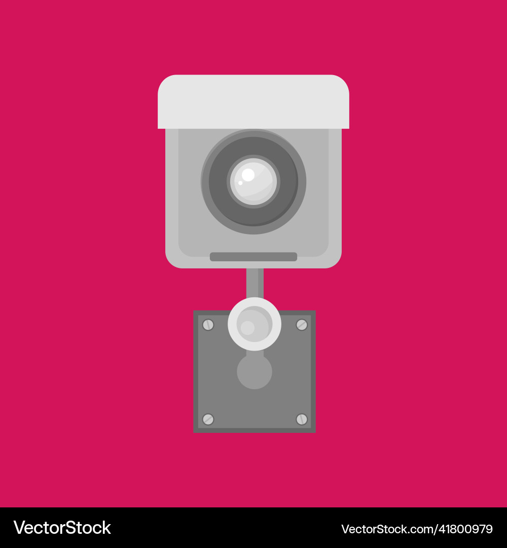 Security camera flat Security camera flat Vector Image