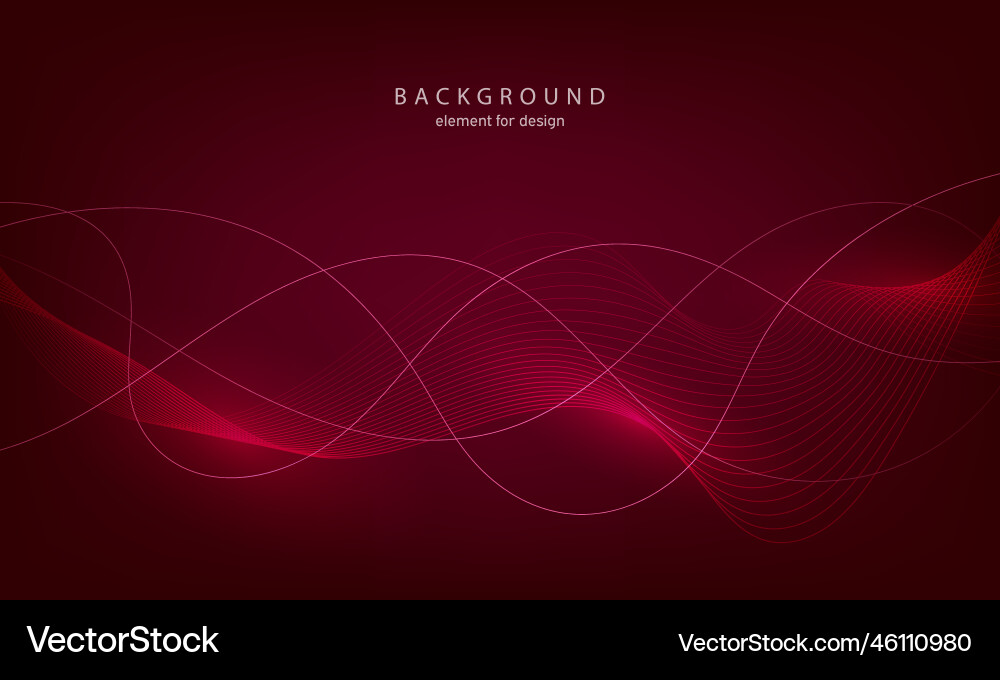 Abstract background wave element for design vector image