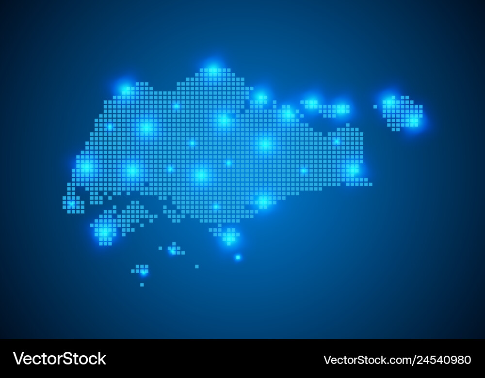 Abstract blue background with map internet line Abstract blue background with map internet line vector image