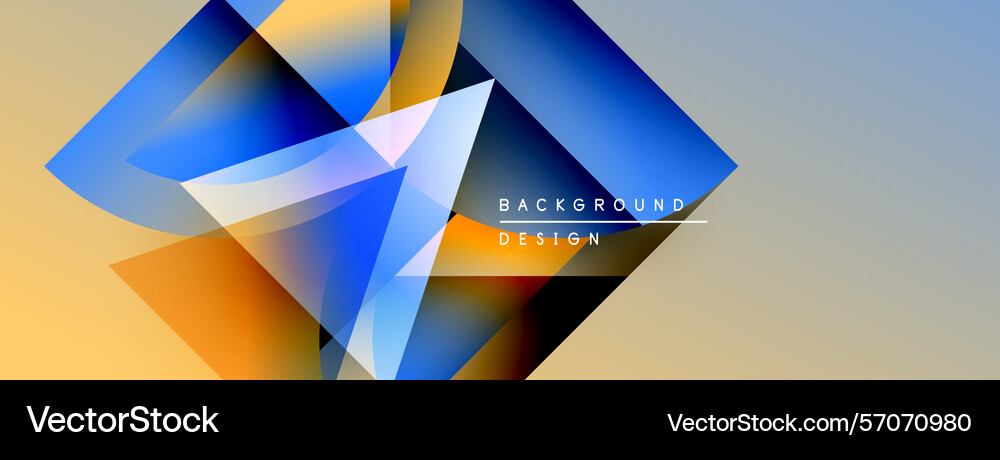 Abstract geometric shapes overlap creating Abstract geometric shapes overlap creating vector image
