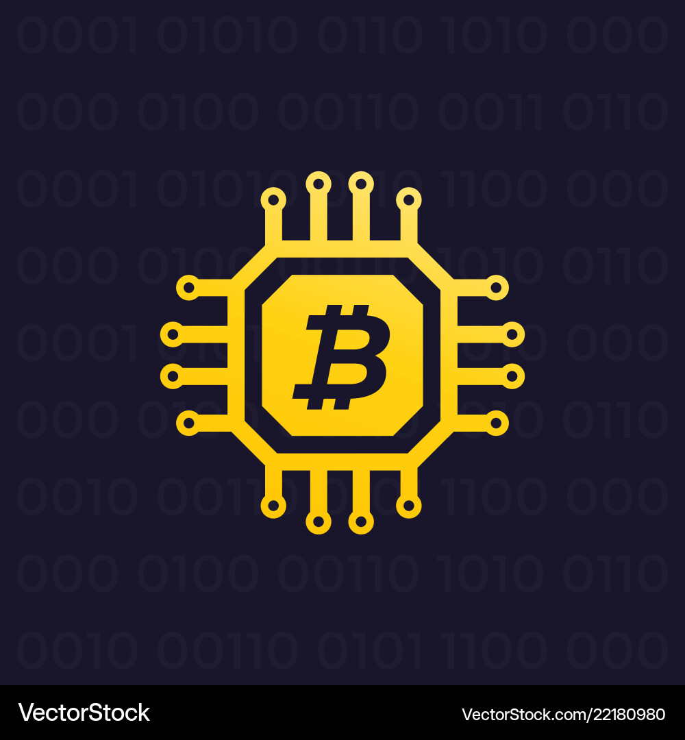 Bitcoin Blockchain Technology vector image