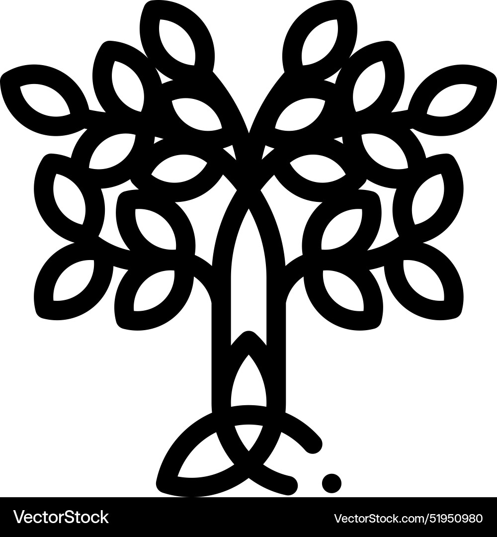Celtic icon thin linear style design isolated Celtic icon thin linear style design isolated vector image