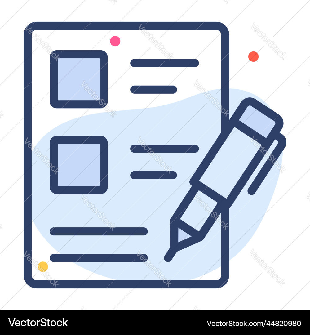 Contract icon user interface as a simple sign vector image