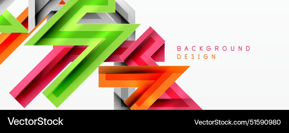 Dynamic Zigzag Geometric Background Vector Image