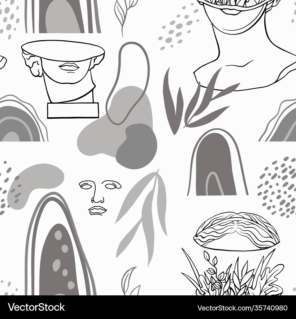Ending background with linear abstract vector image