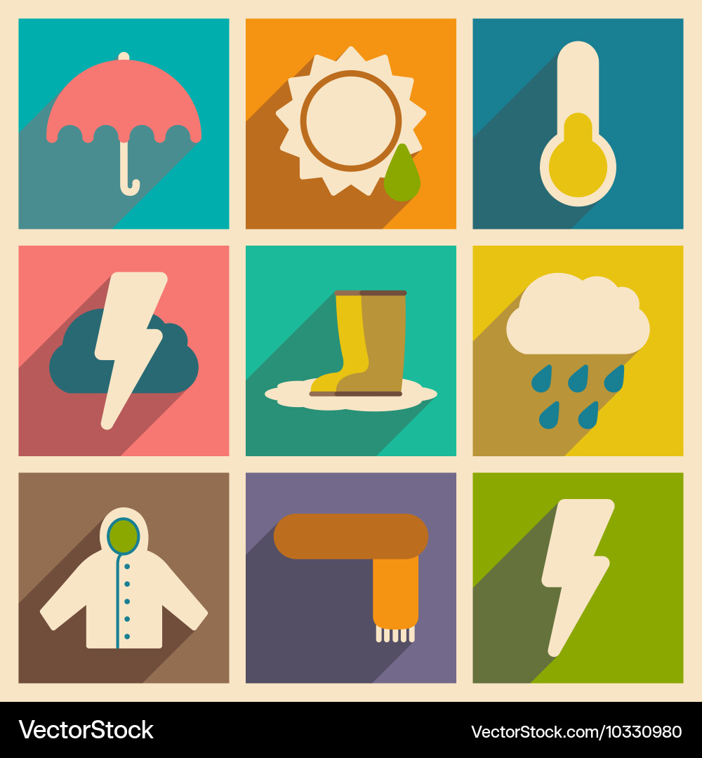 Flat with shadow concept and mobile application Vector Image