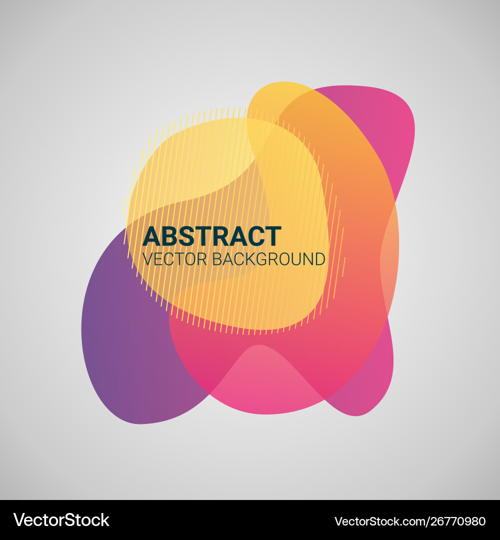 Fluid Color Gradient Shapes vector image