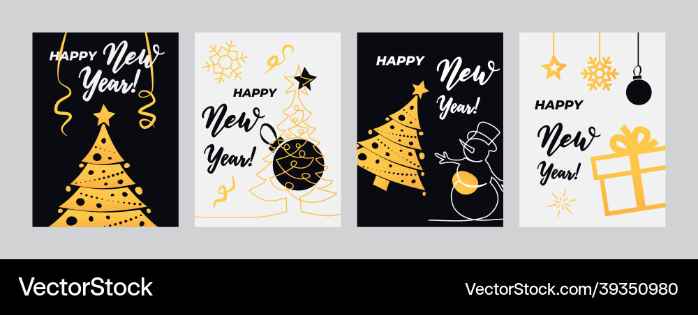 New year poster christmas New year poster christmas vector image