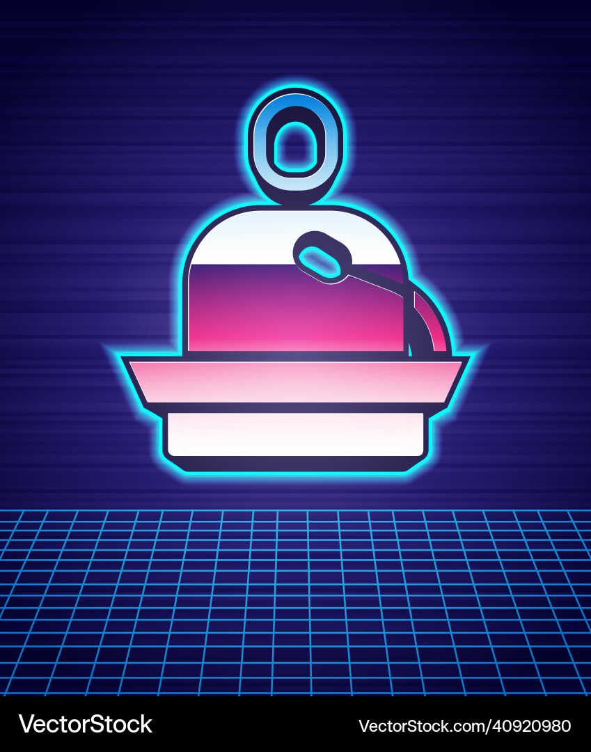 Retro style gives lecture icon isolated futuristic Retro style gives lecture icon isolated futuristic vector image