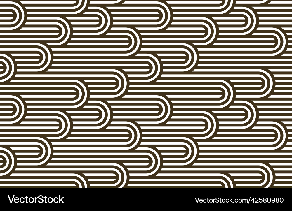 Seamless pattern with twisted lines linear tiling Seamless pattern with twisted lines linear tiling vector image