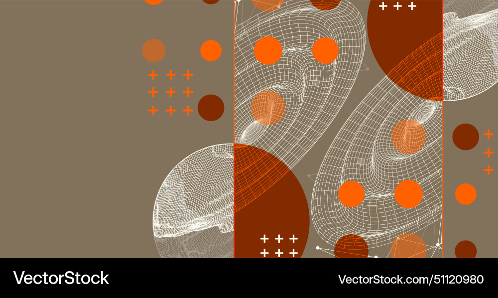 Template for science and technology presentation Template for science and technology presentation vector image