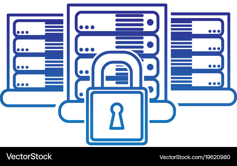 Web hosting design vector image