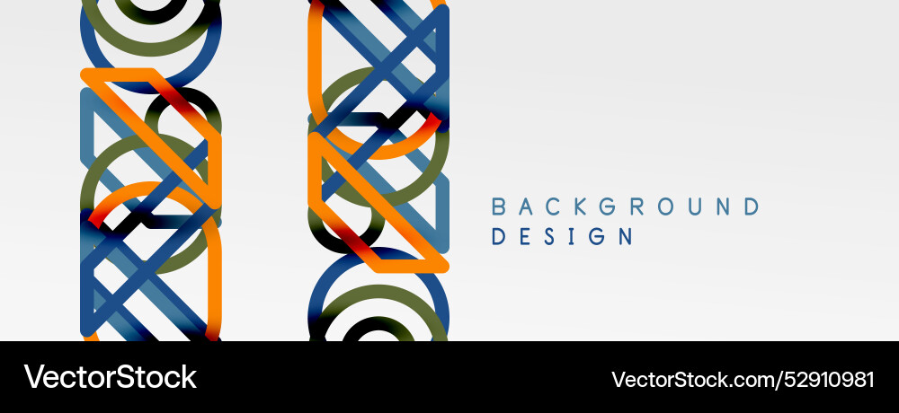 Abstract background - colorful circle lines Abstract background - colorful circle lines vector image