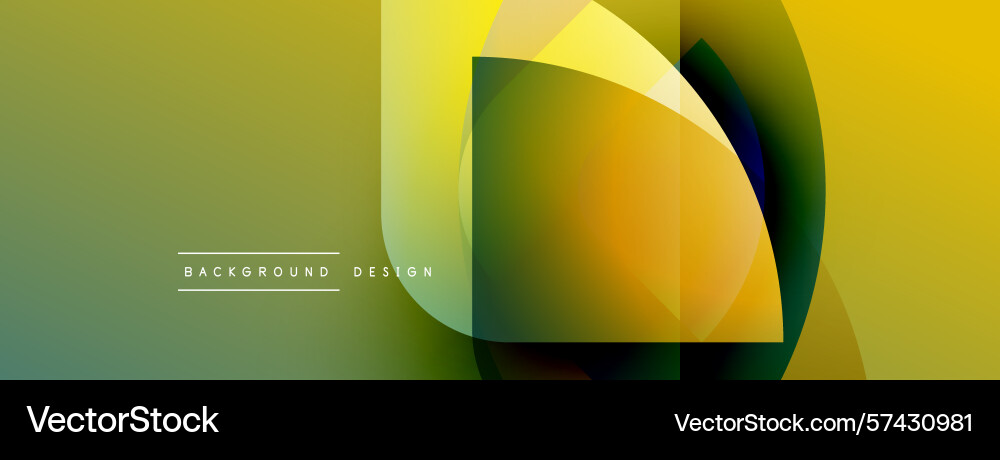 Abstract geometric design overlapping shapes Vector Image