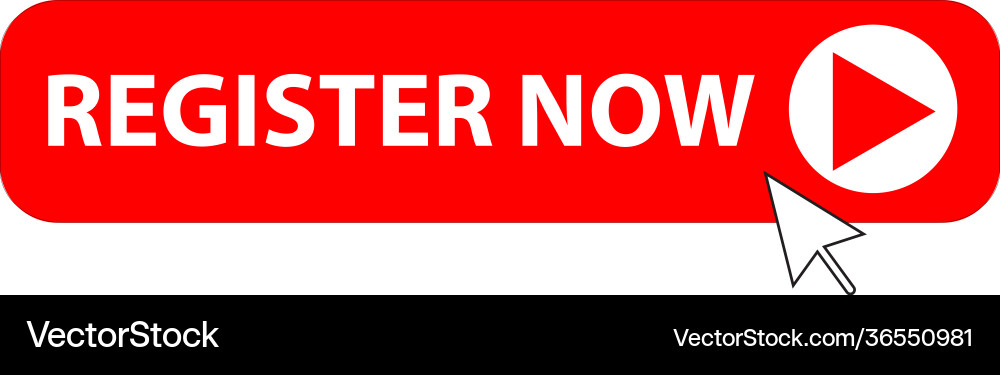 Clicking on register now button Clicking on register now button vector image