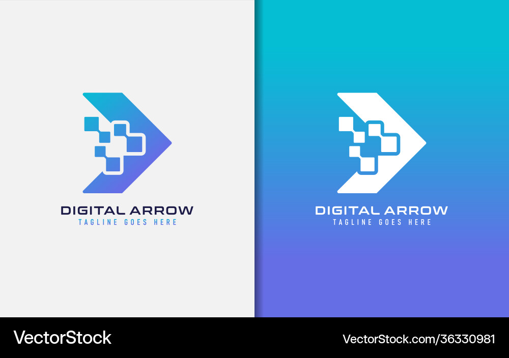 Creative logo design based arrow shape usable vector image
