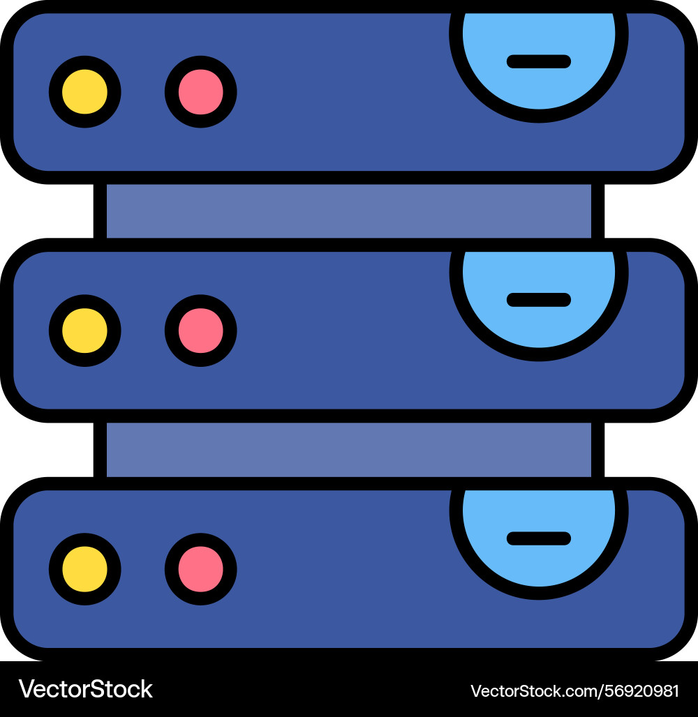 Database icon design vector image