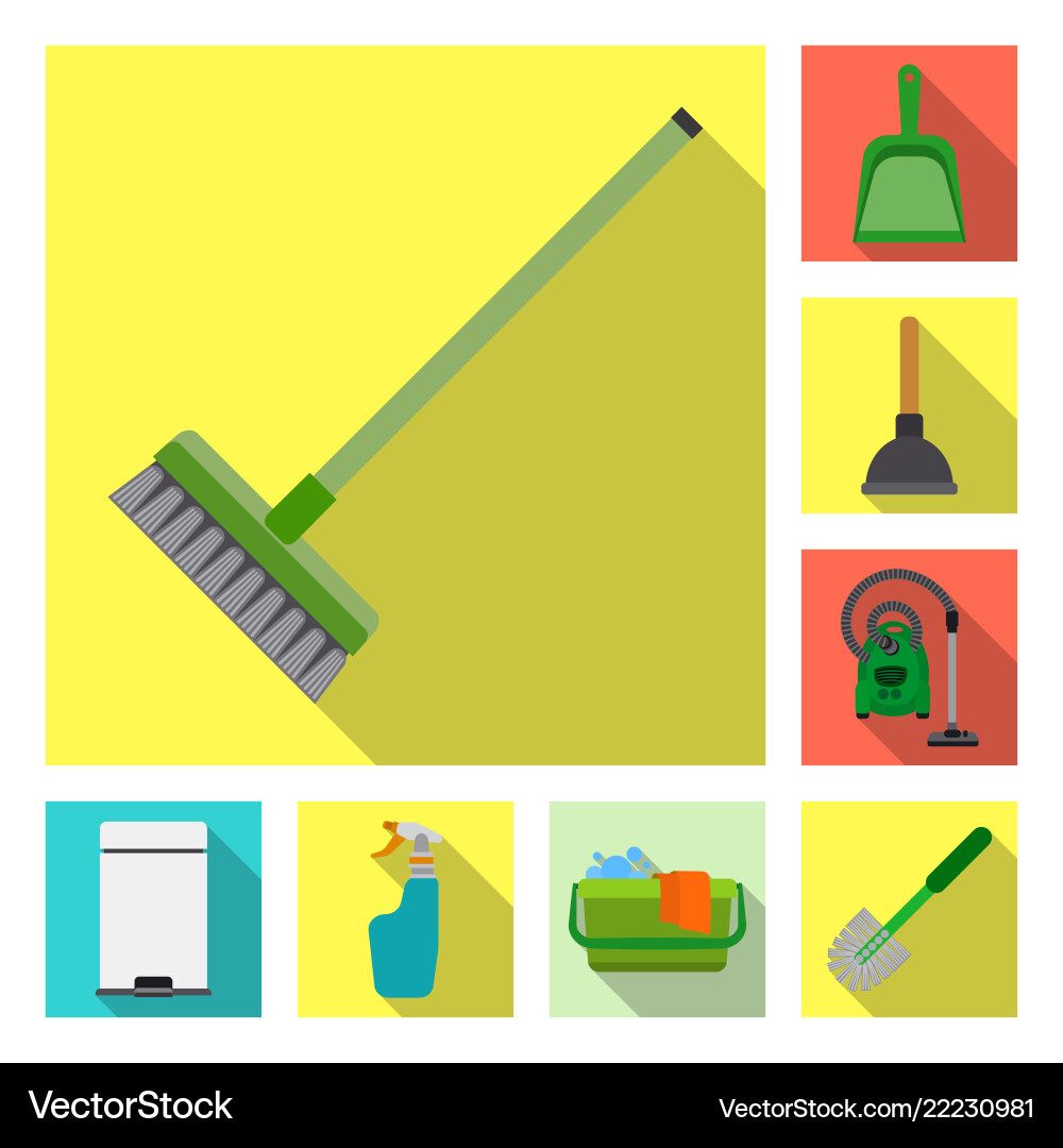 Isolated object of cleaning and service icon set Isolated object of cleaning and service icon set Vector Image