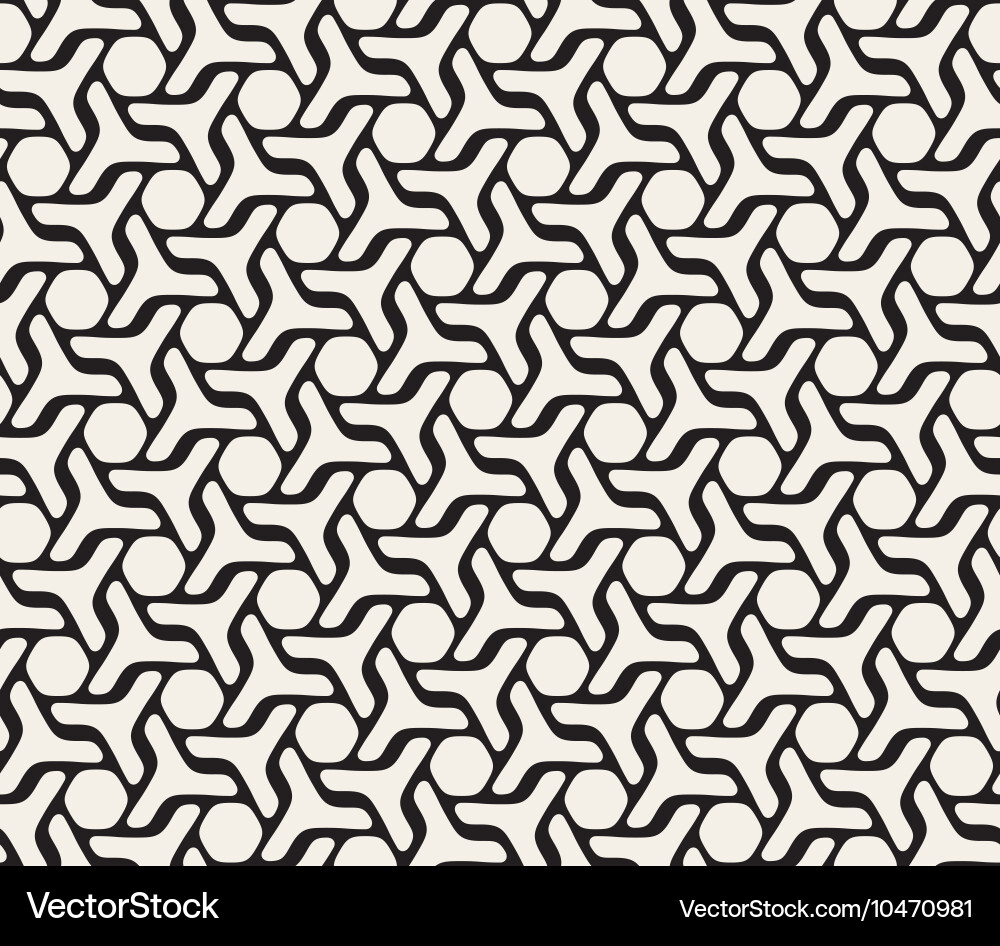 Seamless rounded lines geometric pattern Vector Image
