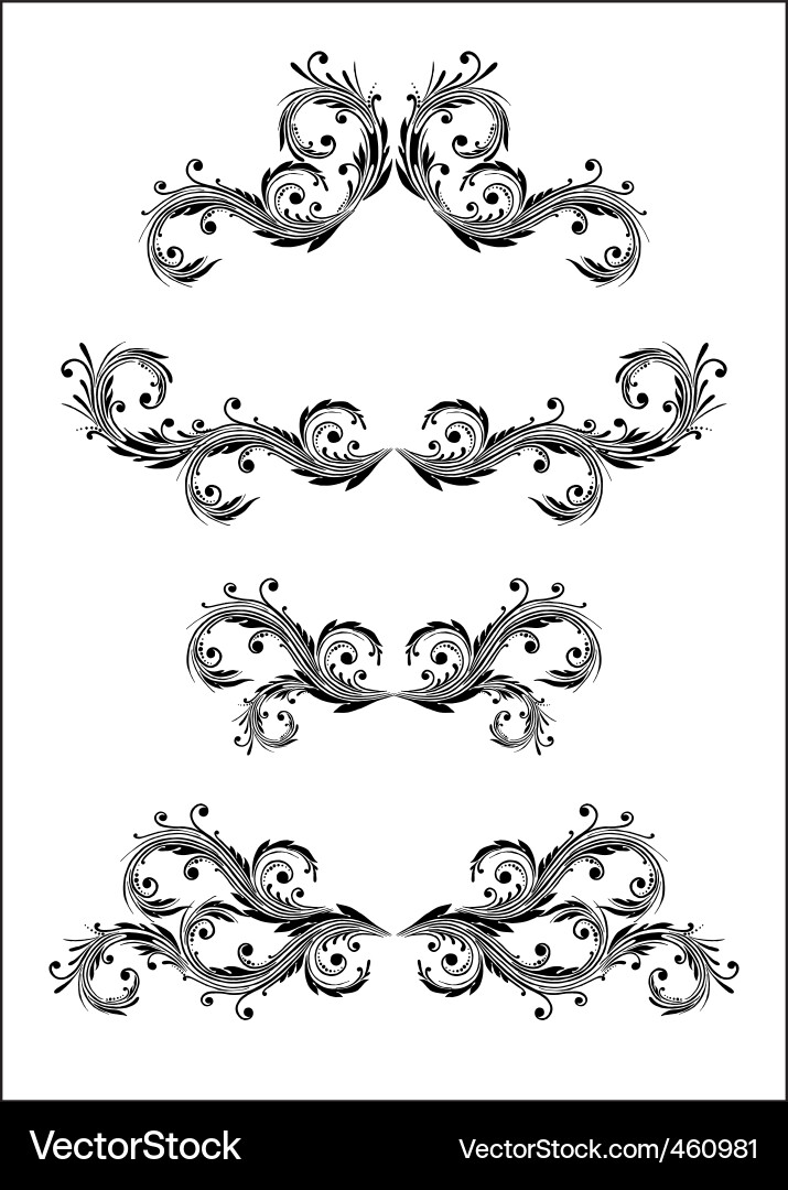 Set of design elements Vector Image