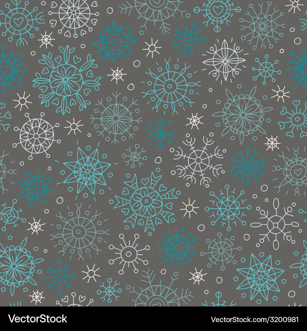 Snowflake pattern Vector Image