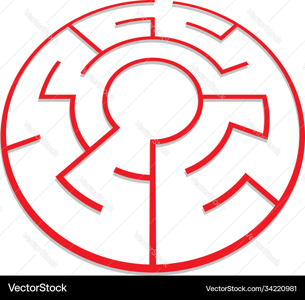 Solvable 3d maze labyrinth puzzle game Solvable 3d maze labyrinth puzzle game vector image