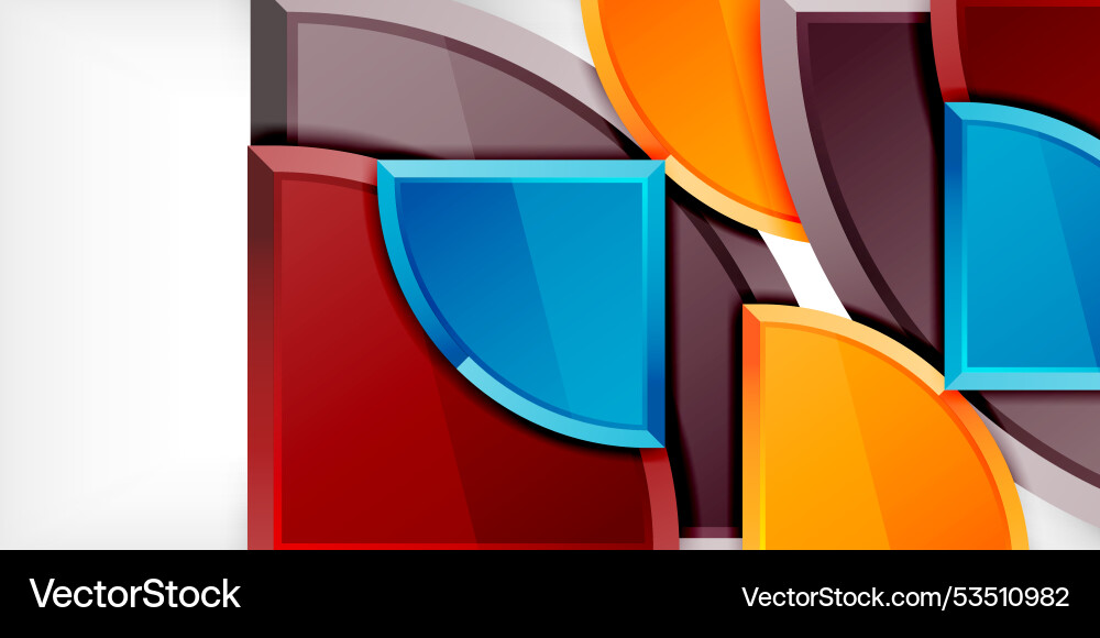 Abstract background - circles and round triangles Abstract background - circles and round triangles Vector Image